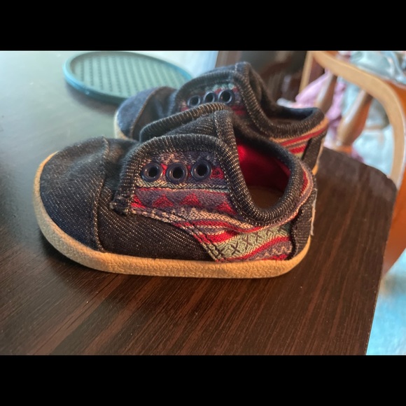 Unisex Toms size 3 (baby) Jean & Aztec style - Picture 5 of 6